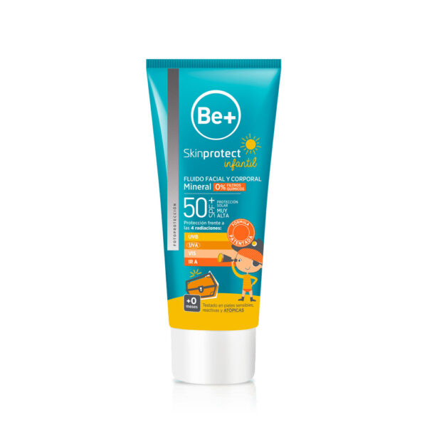 BE+ SKINPROTECT FLUIDO MINERAL FACIAL Y CORPORAL 0% FILTROS QUÍMICOS SPF50+